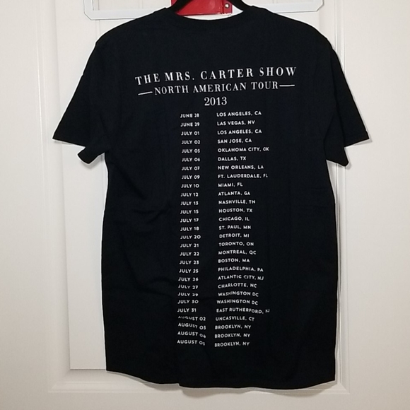 Beyoncé The Mrs. Carter Show 2013 Tour T-Shirt, M - Picture 4 of 5